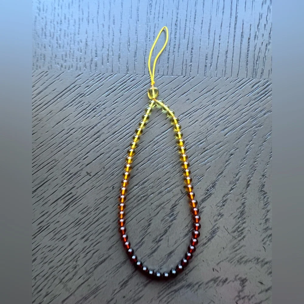 Amber phone charm